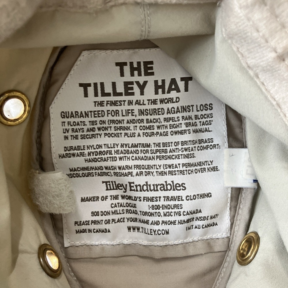 Tilley Hat Tan 6 7/8 Outdoor Fishing Safari Bucket Hat - Picture 6 of 8